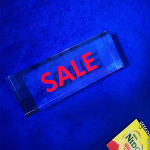 Custom Logo High Transparency 50mm Thick <strong>Promotion</strong> Logoblock Clear Acrylic Block - Product Image 5
