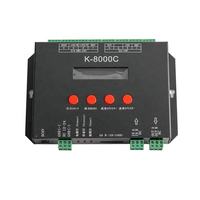 Controlador de Píxeles LED de 8 Puertos K-8000C RF con Software Programable LEDEdit, Tarjeta SD, Dirección DMX 512 2811 2812 RGB RGBW