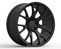 Rines de Aleación Negros Personalizados 5x112 5x120 5x114.3 de 18 19 20 21 22 Pulgadas para Autos, Rines Forjados para Dodge Durango SRT Hellcat