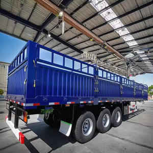 Semirremolque de 4 Ejes con Paredes Laterales para Transporte de Animales y Carga - Product Image 4