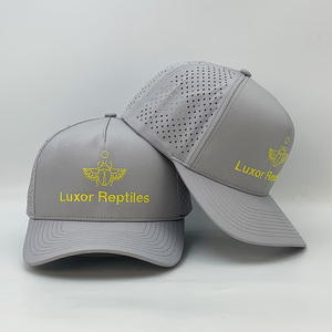 Nón kết chống nước, mũ tùy chỉnh thêu logo, 5 tấm, thể thao, thoáng khí, dây rút, mũ lưỡi trai dành cho doanh nghiệp - Product Image 5