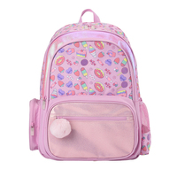 Ensemble de sac à dos scolaire, sac à lunch et trousse à crayons personnalisés pour enfants, filles, mignon, kawaii, imperméable, avec fermeture éclair