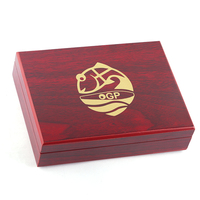 Cajas de Madera MDF en Blanco con Logotipo Estampado en Oro Personalizado, Cajas de Madera de Lujo para Monedas y Medallas, Embalaje de Cajas de Madera para Regalos