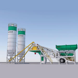 50 m3/h-100m3/h Beton mischa nlage Mobile tragbare Beton mischa nlage Beton mischa nlage - Product Image 1