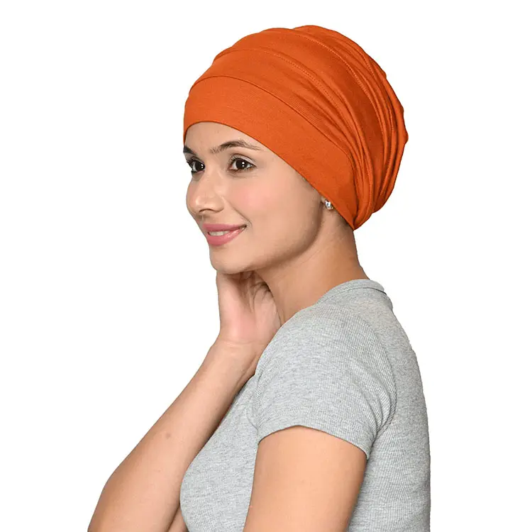 Chemo Zijdezacht Slouchy Snood Bamboe Cap Beanie Voor Vrouwen Kanker Haaruitval Tulband