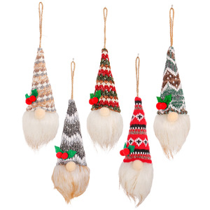 Light up faceless gnome plush ornament dwarf doll for christmas <b>tree</b> hanging window festive decor - Product Image 3