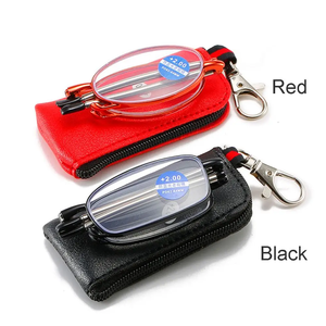 Portable Folding Reading <b>Glasses</b> With Keychain <b>Case</b> Anti Blue Light Presbyopic Eyeglasses Women Men Ultralight Hyperopia Eyewear - Product Image 6