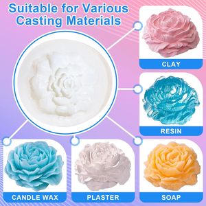 ชุดทำแม่พิมพ์ยางซิลิโคนแม่พิมพ์เรซิ่น3D ยืดหยุ่นสุดโปร่งแสงสำหรับของเล่นชุดทำเองแม่พิมพ์เด็กแสนสนุก - Product Image 3