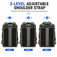 Sac à dos de voyage imperméable avec compartiments pour chaussures, fermeture éclair SBS, grand sac à dos de randonnée, bretelles réglables pour le camping en plein air