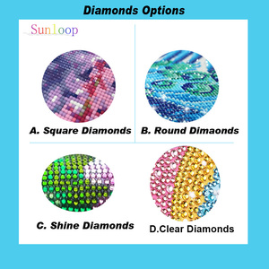 Peinture imprimée de haute qualité avec <span class=keywords><strong>broderie</strong></span> <span class=keywords><strong>diamant</strong></span> motif cerf mère et bébé, style européen, sur toile acrylique, pour enfants - Product Image 5
