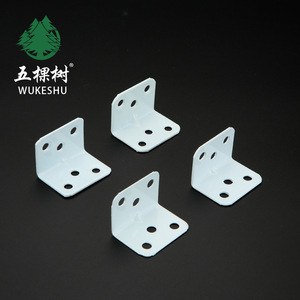 Équerres en acier Wukeshu, 5 mm d'épaisseur, acier laminé à froid, en forme de L, 90 degrés, support d'angle peint en blanc - Product Image 3