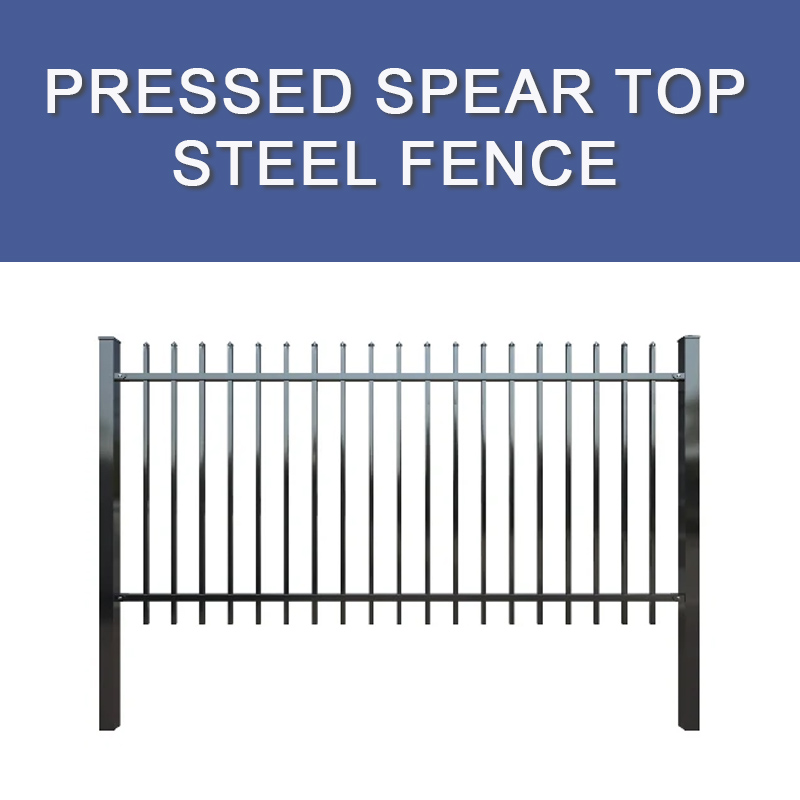 Valla de acero prensado de alta calidad.