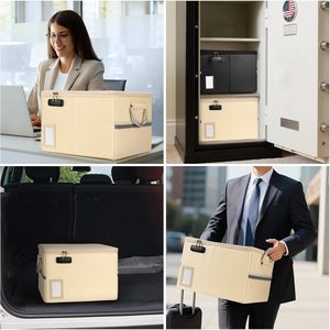 Home Office a prova di fuoco scatola per documenti 16.1X12.9 X 11in appeso cartella serratura a prova di fuoco armadietto di stoccaggio sicuro per legale - Product Image 4