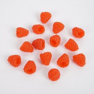 Framboise artificielle en PVC pour pâtisserie DIY, kit de matériaux de simulation 1:1, framboise, mûre, fraise des bois - Product Image 5