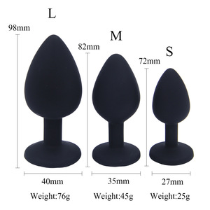 Dilatatori Anali in Silicone <span class=keywords><strong>di</strong></span> Alta Qualità, Tappi Anali Rotondi <span class=keywords><strong>di</strong></span> Varie Dimensioni (Grandi, Piccoli, Medi) Adatti per Coppie Adulte, Giochi SM e Giocattoli Sessuali. - Product Image 1