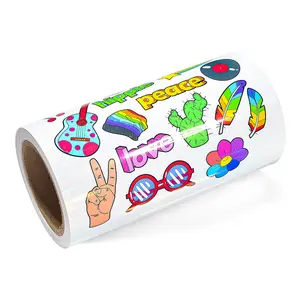 Kualitas Tinggi Dicetak Vinyl Inkjet Gelembung Pola Inkjet Printer Label A4 Vinyl Sticker Kertas Hologram Vinyl Stiker