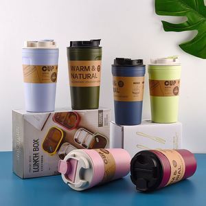 Tazas Reutilizables de Silicona de Doble Uso para Café y Té con Leche, Material de Paja de Trigo para Protección Contra Agua Hirviendo - Product Image 3