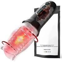 Gobelet de masturbation électrique pour homme, vente en gros, automatique, 10 vibrations et 5 rotations, jouet sexuel en TPE, gobelet d'avion pour masturbateur masculin