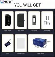 UNITK Serrure de casier d'armoire intelligente à carte RFID numérique par TTlock APP
