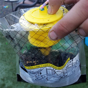Piège à mouches jetable résistant aux intempéries, sac attrape-mouches à suspendre pour l'extérieur, pour jardin et verger - Product Image 2