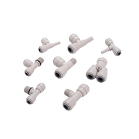 Vanne à boisseau sphérique en plastique en gros, raccords de tuyauterie en plastique pour système de filtration d'eau par osmose inverse