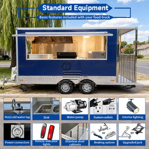 Ventes chaudes de chariot de nourriture mobile, remorque pour gaufres, <span class=keywords><strong>crêpes</strong></span>, desserts, pancakes, beignets, camion de nourriture pour jus et smoothies - Product Image 4