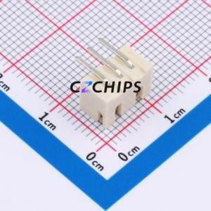 ZX-XH2.54-3PWZ-GW Wire-to-Board Pin Header Bent Lead Through Hole,P=2.5mm Connector 1x3P 2.5mm Right Angle Insert XH - Product Image 2