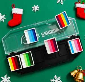 ชุดระบายสีหน้าสำหรับเด็ก สูตรธรรมชาติจากพืช 6 สี สำหรับงานคริสต์มาส วันเกิด ปาร์ตี้ และเทศกาลต่างๆ - Product Image 2