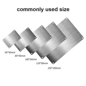 لوحة تعريف نحاسية فارغة مخصصة، لوحة معدنية ألومنيوم خاصة بعلامات الليزر، لوحة مسمية فارغة من الفولاذ المقاوم للصدأ - Product Image 1