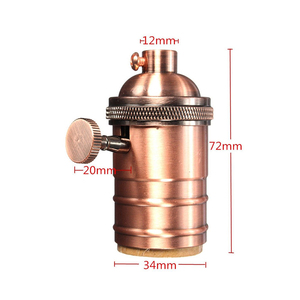 Phong cách cổ điển E27/E26 Edison vít Mặt dây chuyền retro chiếu sáng giữ đèn và cơ sở bóng đèn ổ cắm - Product Image 2