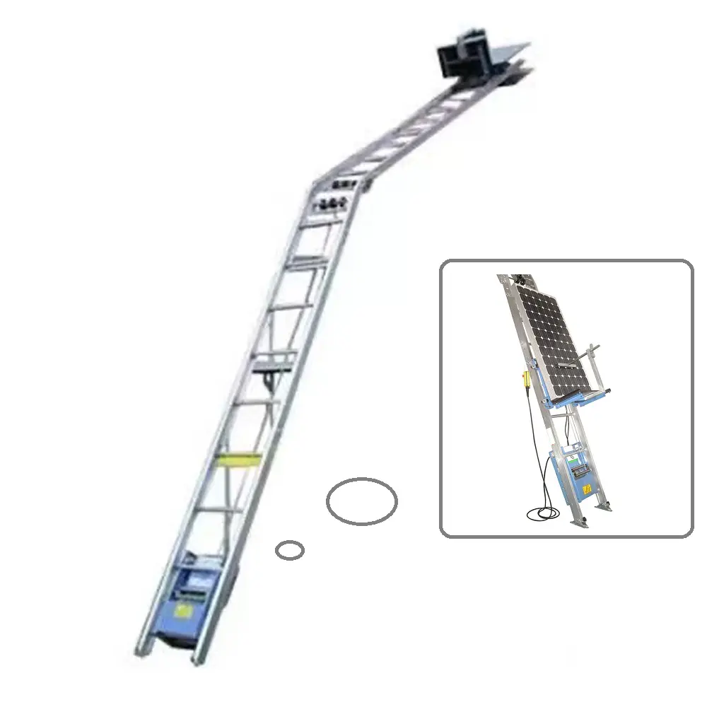 제조업체 공급 명반 태양 전지 패널 사다리 리프트 4 패널 엘리베이터 플랫폼 지붕 리프팅 호이스트