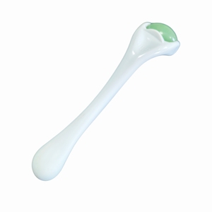 Mini Rouleau de Massage Facial en Jade Aventurine Naturel avec Poignée en Plastique pour Lifting des Yeux et du Visage - Product Image 3