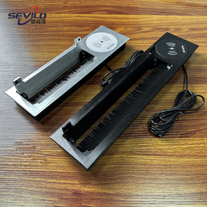 Thêm lớn ẩn bàn chải Cáp bàn <span class=keywords><strong>Grommet</strong></span> lỗ bìa với bộ sạc không dây - Product Image 6