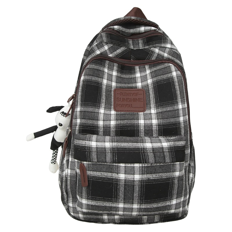 Black and white checkered pendant