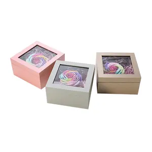 Großhandel kundenspezifische luxuriöse Geschenkverpackung Versandtasche Versand Blumenbox Mom Boxen für Sträuße Blume