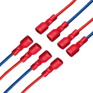 Professional Factory 250 110 187 insulated female spade crimp terminal connector Wire Harnesses