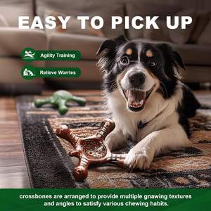 Giocattolo per cani in Nylon 2025 per razze grandi/medie eco-friendly duro e aggressivo Chewer vero sapore <span class=keywords><strong>di</strong></span> pancetta giocattolo per dentizione stile novità - Product Image 5