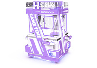 Machine à grue multicolore élégante pour centres commerciaux, machine de jeu automatique à monnayeur, durable, facile à utiliser, personnalisable