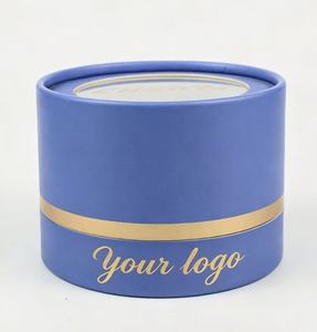 Tube en papier transparent, cylindre en papier kraft visuel transparent, tube d'emballage rond personnalisé en PVC écologique pour cadeau - Product Image 3