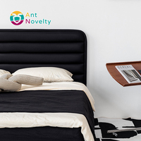 Antnovelty Dernier lit double moderne à usage domestique Lit double en cuir de luxe