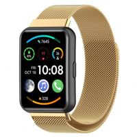 Bracelet de montre en acier milanais pour Huawei Watch Fit 2, bracelet magnétique pour smartwatch, bracelet à boucle