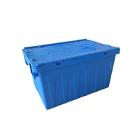 Boîtes de déménagement robustes et grandes, empilables, conteneurs en plastique durables, caisses de rangement en plastique