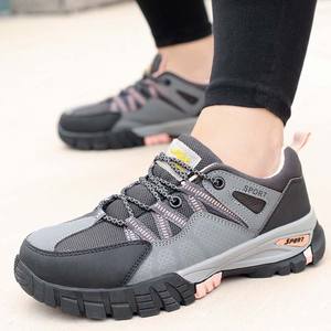 Stivali <span class=keywords><strong>da</strong></span> lavoro Anti-Smash e Anti-foratura <span class=keywords><strong>da</strong></span> <span class=keywords><strong>donna</strong></span> con punta in acciaio <span class=keywords><strong>scarpe</strong></span> di sicurezza impermeabili per uso in fabbrica per l'estate inverno autunno - Product Image 1