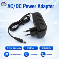 Alimentation électrique AC/DC murale personnalisable, 12V 1A, prise EU, adaptateur secteur pour éclairage LED, caméra CCTV, PC, livraison directe d'usine