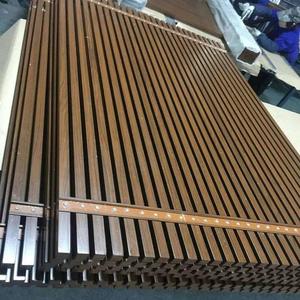 Tube En Aluminium De haute Qualité En Bois Profil Bon Look Métal Soleil Treillis Mur Écran de Façade - Product Image 6