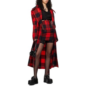 Abrigo rojo último diseño de moda abrigo de <span class=keywords><strong>gabardina</strong></span> de lana virgen de alta calidad abrigos personalizados para <span class=keywords><strong>mujer</strong></span> - Product Image 4