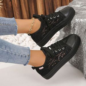 Chaussures décontractées Nuo pour femmes, grande taille, en PU, à lacets, pour la marche lente - Product Image 4