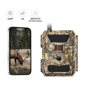 Caméra de <span class=keywords><strong>chasse</strong></span> IP66 sans abonnement, 32MP 1080P, caméra de suivi 4G, vision nocturne invisible 940nm, caméra de suivi cellulaire 4G LTE - Product Image 1