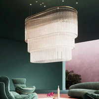 Lustre de Salon de Villa, Lumière Personnalisée, Duplex Rotatif, Cristal LED, Éclairage Intérieur pour Maison, Escaliers, Chambre, Couloir