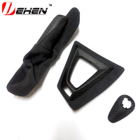 2014-2021 Real Dry Wet Carbon untuk BMW M2 F87 M2C Alcantar Real Carbon Fiber Interior Parts Dashboard Decorative Cover 10pc